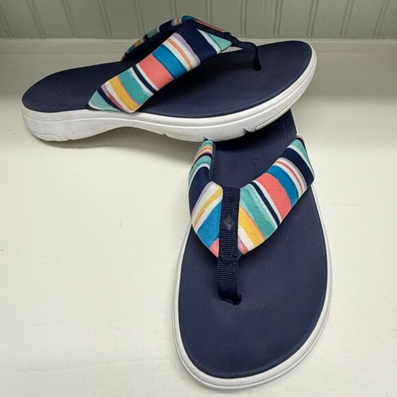 VERA BRADLEY Striped Cloud Sandals Size 10 - Picture 7 of 8